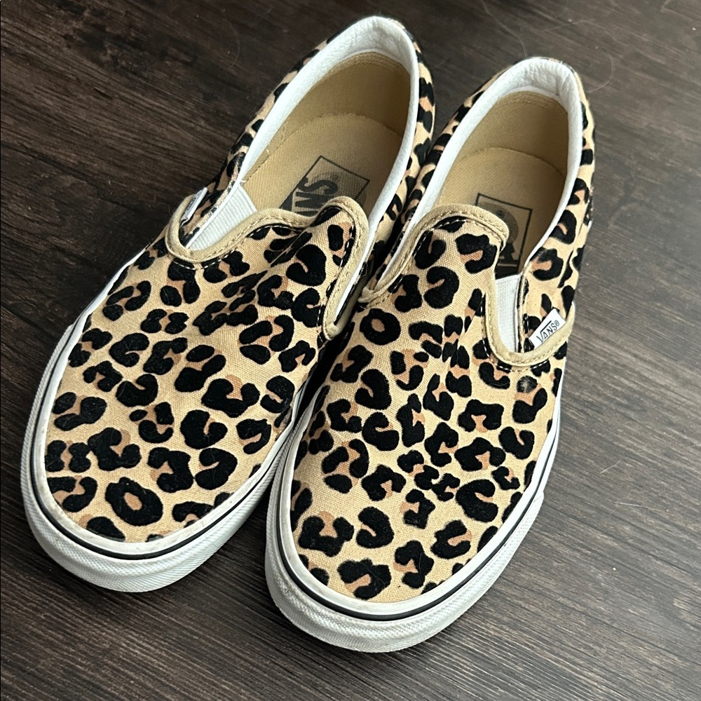 Vans Leopard Slip-Ons